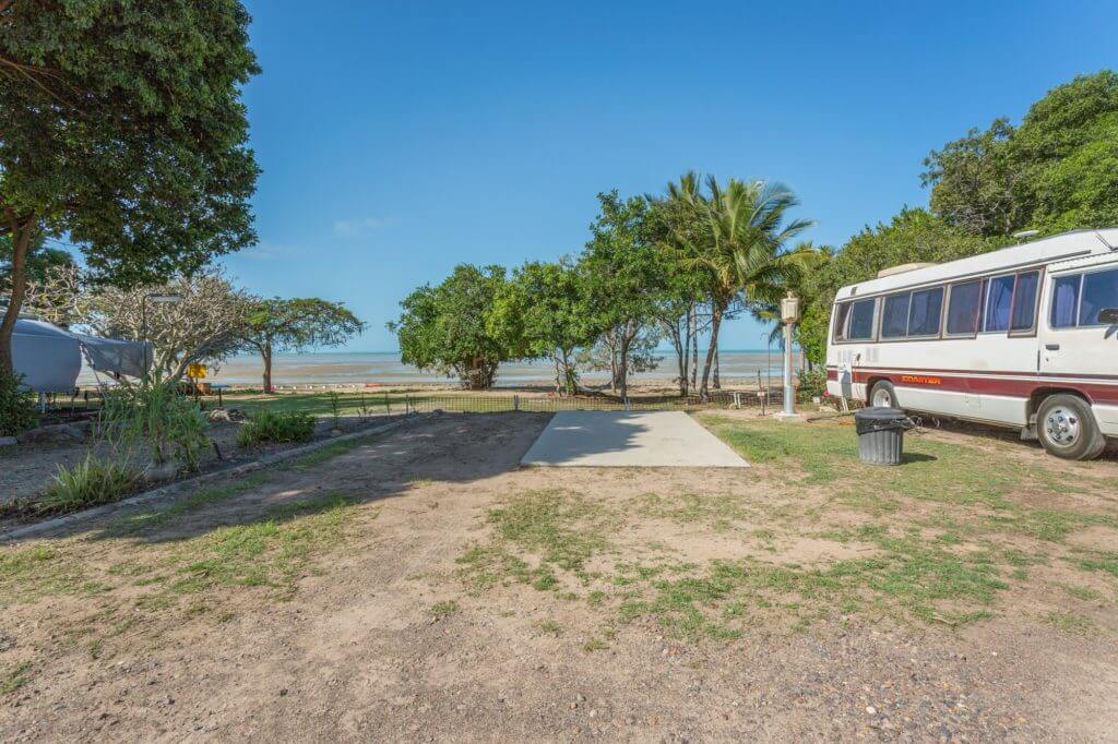 Caravan sites metres from Clairview beach